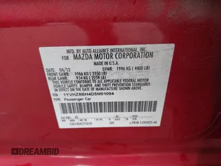 2013 Mazda 6 i Sport with VIN 1YVHZ8BH4D5M01094, listed as a IAAI auction lot 41272778 with 127,333 mi miles. Bid and sale history available at carsss.com. Image 9.