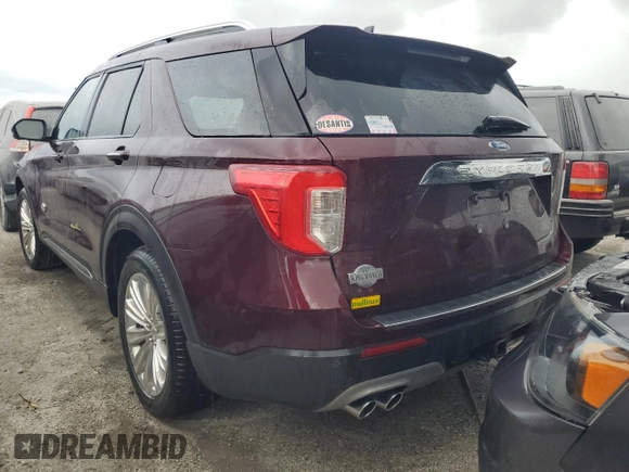 2022 Ford Explorer King Ranch with VIN 1FM5K7LCXNGB57186, listed as a Copart auction lot 76189084 with 0 mi miles and Non Repairable. Bid and sale history available at carsss.com. Image 6.