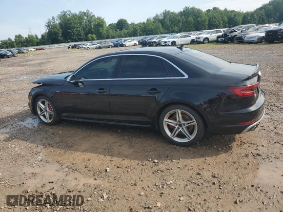 2018 Audi S4 Prestige with VIN WAUC4AF44JA233759, listed as a Copart auction lot 60683714 with 66,599 mi miles and Non Repairable. Bid and sale history available at carsss.com. Image 2.