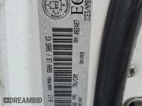 2018 Ram 1500 Outdoorsman with VIN 1C6RR7TT7JS107488, listed as a Copart auction lot 58616085 with 101,395 mi miles and Salvage title. Bid and sale history available at DreamBid. Image 12.