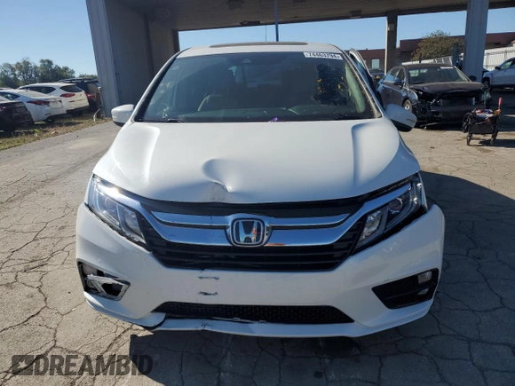 2020 Honda Odyssey EX-L with VIN 5FNRL6H76LB060793, listed as a Copart auction lot 74463794 with Not Provided miles and Salvage Title. Bid and sale history available at carsss.com. Image 5.