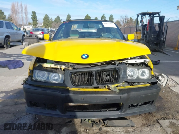 1997 BMW 3-Series 328IC with VIN WBABK8323VET99797, listed as a IAAI auction lot 41616423 with 177,621 mi miles. Bid and sale history available at carsss.com. Image 13.