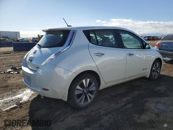2016 Nissan LEAF S with VIN 1N4BZ0CP4GC305314, listed as a Copart auction lot 88545795 with 44,709 mi miles and Clean Title. Bid and sale history available at carsss.com. Image 3.