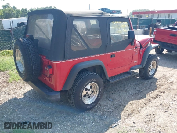 1997 Jeep Wrangler Sport with VIN 1J4FY19S3VP425119, listed as a IAAI auction lot 42592583 with 54,595 mi miles and . Bid and sale history available at DreamBid. Image 4.