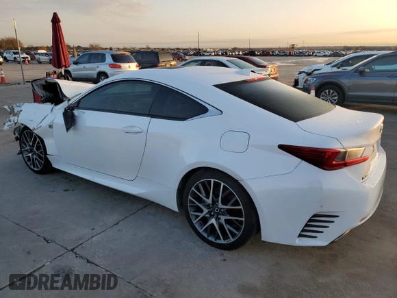2016 Lexus RC 200t F Sport with VIN JTHHA5BC7G5002697, listed as a Copart auction lot 85011464 with 101,221 mi miles and Clean title. Bid and sale history available at DreamBid. Image 2.