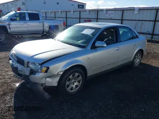 2003 Audi A4 1.8T with VIN WAULC68EX3A212780, listed as a IAAI auction lot 41986379 with 185,085 mi miles. Bid and sale history available at carsss.com. Image 2.
