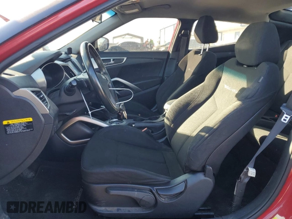2017 Hyundai Veloster Value Edition with VIN KMHTC6AD8HU318473, listed as a Copart auction lot 83094994 with 126,017 mi miles and Salvage Title. Bid and sale history available at carsss.com. Image 7.