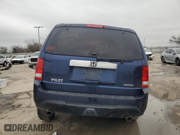2013 Honda Pilot Touring with VIN 5FNYF3H94DB028123, listed as a Copart auction lot 45670505 with 2,142,143 mi miles and Salvage Title. Bid and sale history available at DreamBid. Image 6.
