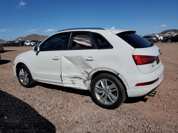 2017 Audi Q3 Premium with VIN WA1ECCFSXHR003528, listed as a Copart auction lot 49748425 with 91,161 mi miles and Salvage Title. Bid and sale history available at carsss.com. Image 2.