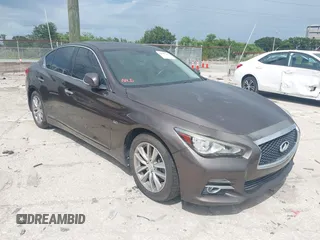 2017 Infiniti Q50 Premium with VIN JN1EV7AP6HM742504, listed as a IAAI auction lot 42625916 with 56,913 mi miles and . Bid and sale history available at DreamBid. Image 1.
