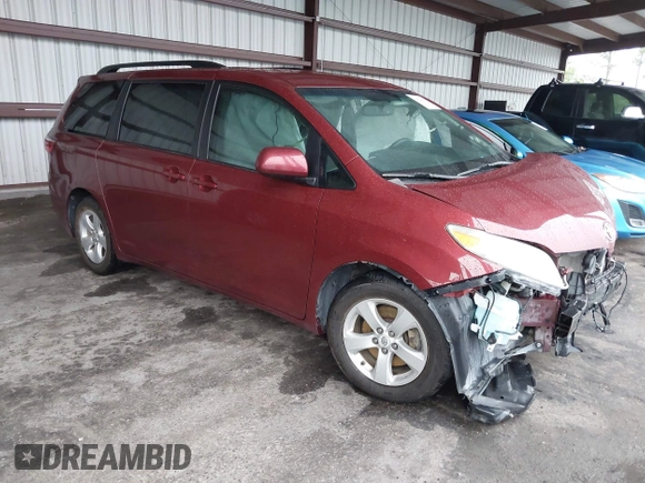 2016 Toyota Sienna LE AAS with VIN 5TDKK3DC0GS760526, listed as a IAAI auction lot 42424888 with 102,036 mi miles and . Bid and sale history available at DreamBid. Image 1.