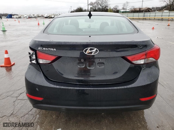 2015 Hyundai Elantra SE with VIN 5NPDH4AE0FH603361, listed as a Copart auction lot 45281865 with 106,762 mi miles and Salvage Title. Bid and sale history available at carsss.com. Image 6.
