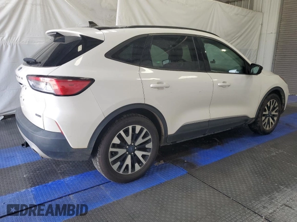 2020 Ford Escape SE Sport Hybrid with VIN 1FMCU9BZ2LUC43626, listed as a Copart auction lot 60673445 with 108,371 mi miles and Clean title. Bid and sale history available at DreamBid. Image 3.