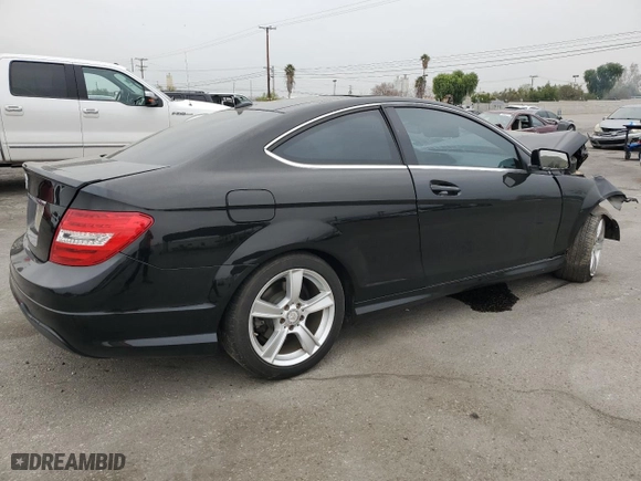 2013 Mercedes-Benz C-Class C 250 with VIN WDDGJ4HB1DG028076, listed as a Copart auction lot 50884695 with 0 mi miles and Salvage Title. Bid and sale history available at carsss.com. Image 3.