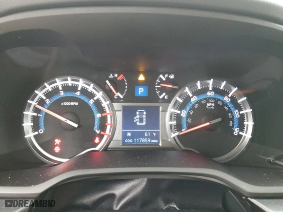 2018 Toyota 4Runner SR5 with VIN JTEZU5JR2J5168518, listed as a Copart auction lot 43382585 with 117,859 mi miles and Salvage Title. Bid and sale history available at carsss.com. Image 9.