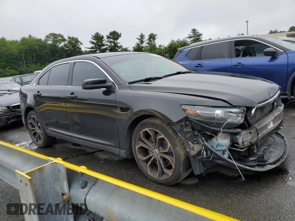 2013 Ford Taurus SHO with VIN 1FAHP2KT6DG211496, listed as a Copart auction lot 63424445 with 123,742 mi miles and Salvage title. Bid and sale history available at DreamBid. Image 4.