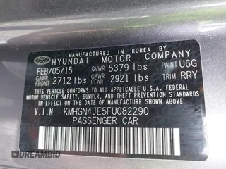2015 Hyundai Genesis 3.8L z VIN KMHGN4JE5FU082290, wystawiony jako IAAI lot #42097746 z przebiegiem 116 079 mil mil oraz . Historia ofert i sprzedaży dostępna na DreamBid. Obrazek 9.