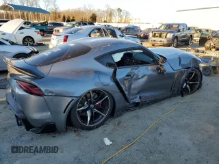 2022 Toyota GR Supra 3.0 with VIN WZ1DB0C08NW053820, listed as a Copart auction lot 41366175 with 13,429 mi miles and Salvage Title. Bid and sale history available at carsss.com. Image 3.