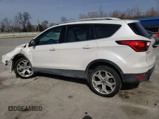 2019 Ford Escape Titanium with VIN 1FMCU9J94KUC03970, listed as a Copart auction lot 47256135 with 33,744 mi miles and Salvage Title. Bid and sale history available at carsss.com. Image 2.