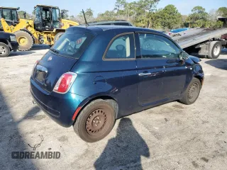 2013 FIAT 500 Pop with VIN 3C3CFFAR8DT742803, listed as a Copart auction lot 43484505 with 105,765 mi miles and Non Repairable. Bid and sale history available at carsss.com. Image 3.