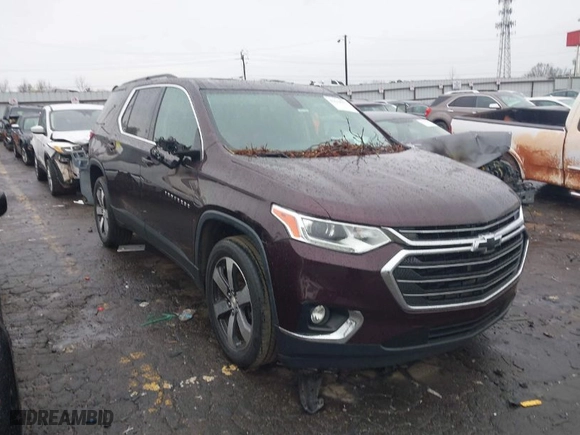 2019 Chevrolet Traverse LT Leather with VIN 1GNERHKW8KJ117969, listed as a IAAI auction lot 41619931 with 64,767 mi miles. Bid and sale history available at carsss.com. Image 1.