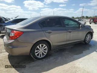 2012 Honda Civic EX with VIN 2HGFB2F80CH514042, listed as a Copart auction lot 54884795 with Not Provided miles and Clean Title. Bid and sale history available at DreamBid. Image 3.