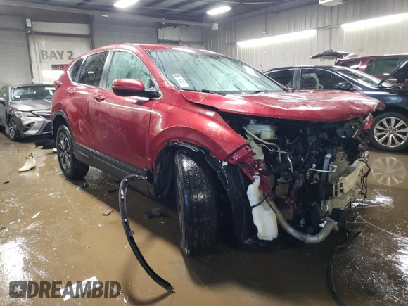 2020 Honda CR-V EX with VIN 5J6RW2H52LL004775, listed as a Copart auction lot 46254765 with 0 mi miles and Salvage Title. Bid and sale history available at carsss.com. Image 4.