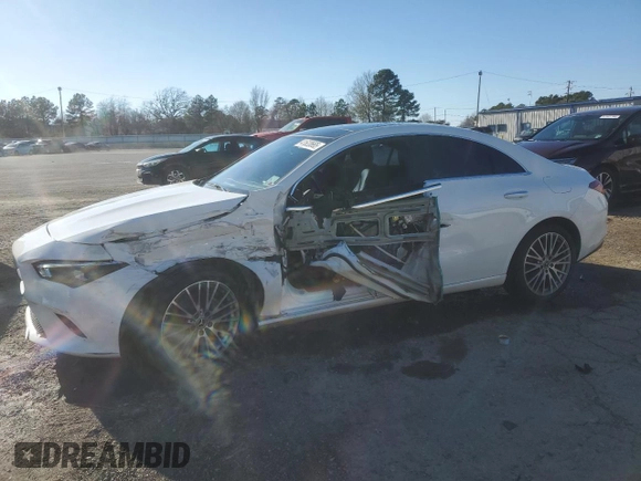 2021 Mercedes-Benz CLA with VIN W1K5J4HB7MN228172, listed as a Copart auction lot 41620665 with 67,268 mi miles and Salvage Title. Bid and sale history available at carsss.com. Image 1.
