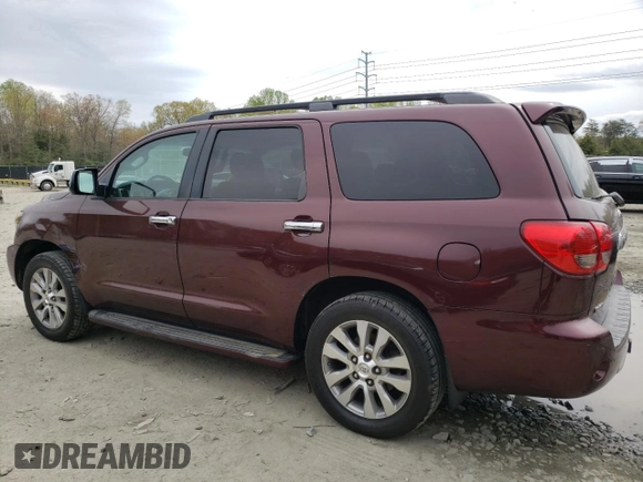 2008 Toyota Sequoia Limited with VIN 5TDZY68A88S010252, listed as a Copart auction lot 52701865 with 375,328 mi miles and Salvage Title. Bid and sale history available at DreamBid. Image 2.