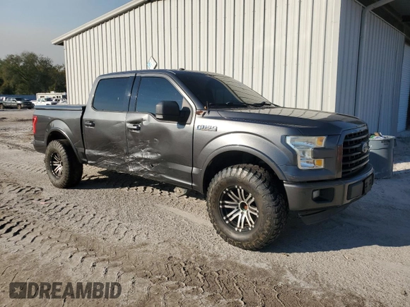 2017 Ford F-150 XL with VIN 1FTEW1CG2HFA51642, listed as a Copart auction lot 43499915 with 132,241 mi miles and Salvage title. Bid and sale history available at DreamBid. Image 4.