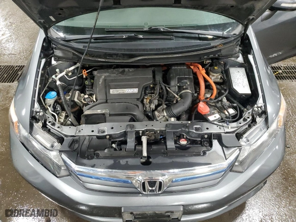 2012 Honda Civic Hybrid with VIN JHMFB4F22CS009200, listed as a Copart auction lot 47118365 with NaN miles and Salvage Title. Bid and sale history available at carsss.com. Image 12.