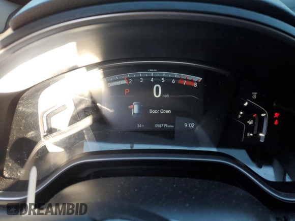 2018 Honda CR-V EX with VIN 7FARW2H52JE091054, listed as a Copart auction lot 53468905 with 58,719 mi miles and Salvage Title. Bid and sale history available at DreamBid. Image 9.
