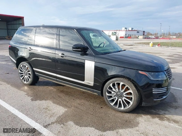 2020 Land Rover Range Rover Autobiography with VIN SALGV5SE2LA599707, listed as a IAAI auction lot 40878526 with 1 mi miles. Bid and sale history available at carsss.com. Image 1.