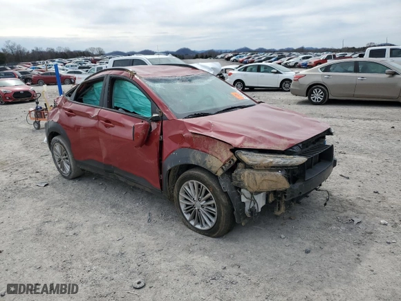 2021 Hyundai Kona SEL with VIN KM8K22AA8MU748267, listed as a Copart auction lot 47951785 with 59,970 mi miles and Salvage Title. Bid and sale history available at carsss.com. Image 4.
