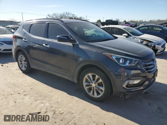 2017 Hyundai Santa Fe Sport 2.0T with VIN 5XYZU4LA8HG472038, listed as a Copart auction lot 85137054 with 95,184 mi miles and Clean Title. Bid and sale history available at carsss.com. Image 4.