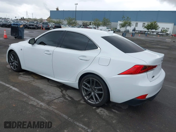 2017 Lexus IS with VIN JTHBA1D21H5049082, listed as a IAAI auction lot 41922059 with 118,019 mi miles. Bid and sale history available at carsss.com. Image 3.