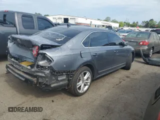 2015 Volkswagen Passat SEL Premium with VIN 1VWCV7A34FC006176, listed as a Copart auction lot 60224195 with 107,983 mi miles and Salvage title. Bid and sale history available at DreamBid. Image 3.