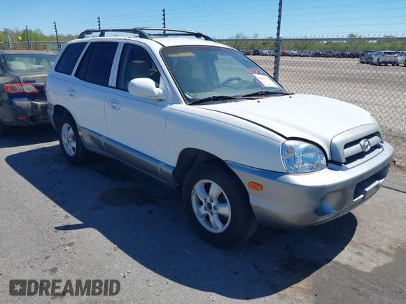 2005 Hyundai Santa Fe GLS with VIN KM8SC13D15U941151, listed as a IAAI auction lot 41825233 with 102,745 mi miles. Bid and sale history available at carsss.com. Image 1.