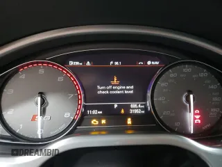 2014 Audi S8 with VIN WAUD2AFD3EN004210, listed as a Copart auction lot 50205735 with 31,952 mi miles and Salvage Title. Bid and sale history available at carsss.com. Image 9.