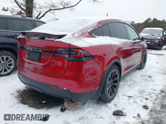 2023 Tesla Model X with VIN 7SAXCBE51PF404297, listed as a IAAI auction lot 41314595 with 25,020 mi miles and . Bid and sale history available at DreamBid. Image 4.