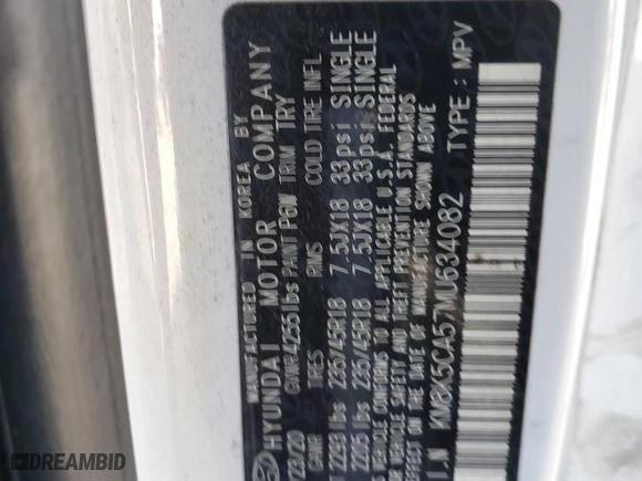 2021 Hyundai Kona Ultimate with VIN KM8K5CA57MU634082, listed as a Copart auction lot 88089035 with 94,263 mi miles and Salvage Title. Bid and sale history available at carsss.com. Image 15.