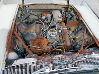1964 Lincoln Continental z VIN 4Y82N417604, wystawiony jako Copart lot #58056575 z przebiegiem 37 412 mil mil oraz Szkoda całkowita • Salvage title. Historia ofert i sprzedaży dostępna na DreamBid. Obrazek 12.