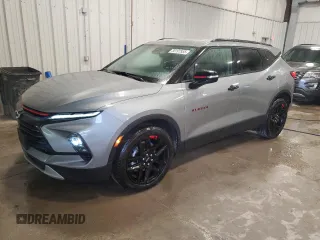2023 Chevrolet Blazer LT z VIN 3GNKBJRS6PS233551, wystawiony jako Copart lot #58197955 z przebiegiem 9 752 mil mil oraz Szkoda całkowita • Salvage title. Historia ofert i sprzedaży dostępna na DreamBid. Obrazek 1.