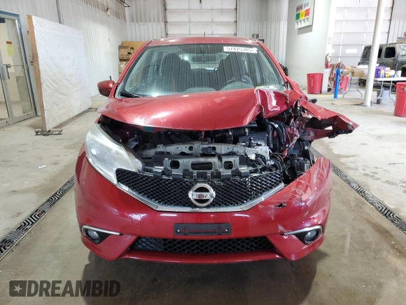 2015 Nissan Note S Plus with VIN 3N1CE2CP0FL390180, listed as a Copart auction lot 57475385 with 51,033 mi miles and Salvage title. Bid and sale history available at DreamBid. Image 5.