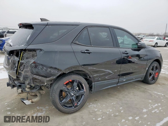 2019 Chevrolet Equinox LT with VIN 2GNAXLEX8K6182619, listed as a Copart auction lot 44230295 with 125,707 mi miles and Clean Title. Bid and sale history available at DreamBid. Image 3.
