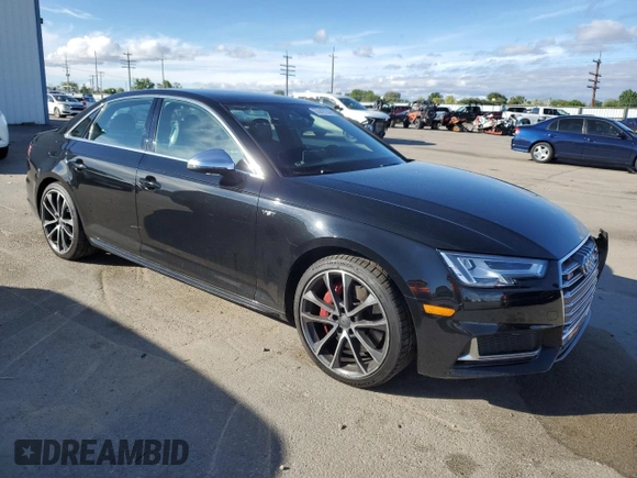 2018 Audi S4 Premium Plus with VIN WAUB4AF46JA002373, listed as a Copart auction lot 55947734 with 65,041 mi miles and Salvage Title. Bid and sale history available at carsss.com. Image 4.