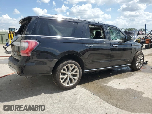 2019 Ford Expedition Max Platinum with VIN 1FMJK1MT4KEA48076, listed as a Copart auction lot 51675835 with 121,060 mi miles and Non repairable. Bid and sale history available at DreamBid. Image 3.