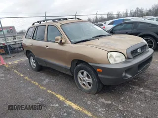 2004 Hyundai Santa Fe GLS with VIN KM8SC13E74U685895, listed as a IAAI auction lot 41813226 with 195,217 mi miles. Bid and sale history available at carsss.com. Image 1.