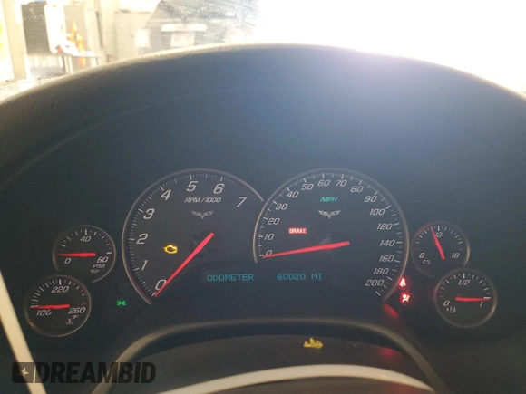 2008 Chevrolet Corvette with VIN 1G1YY25W285126730, listed as a Copart auction lot 48338525 with 60,020 mi miles and Salvage Title. Bid and sale history available at carsss.com. Image 9.