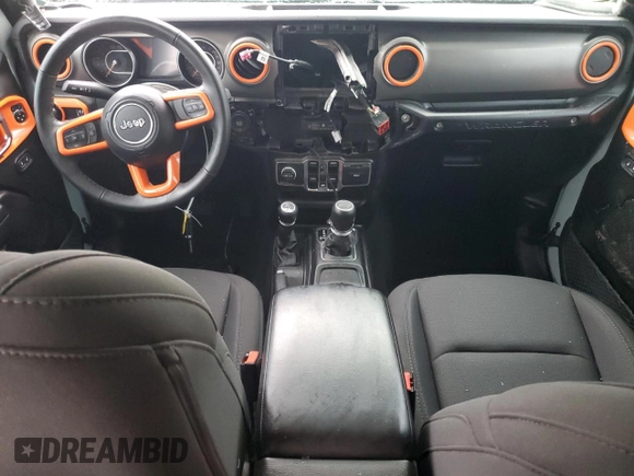 2023 Jeep Wrangler Willys with VIN 1C4HJXDN6PW664826, listed as a Copart auction lot 43116525 with 20,004 mi miles and Salvage Title. Bid and sale history available at DreamBid. Image 8.